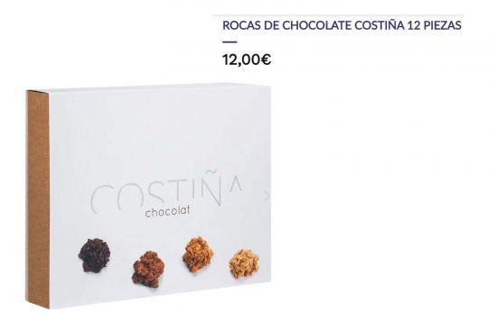  Bombones roca creados por el chef con Estrella Michelín «Manuel Costiña»/ 12 €/ latiendadelasconservas.es