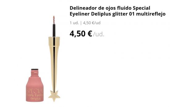 Delineador de ojos fluido Special Eyeliner Deliplus glitter / MERCADONA.ES