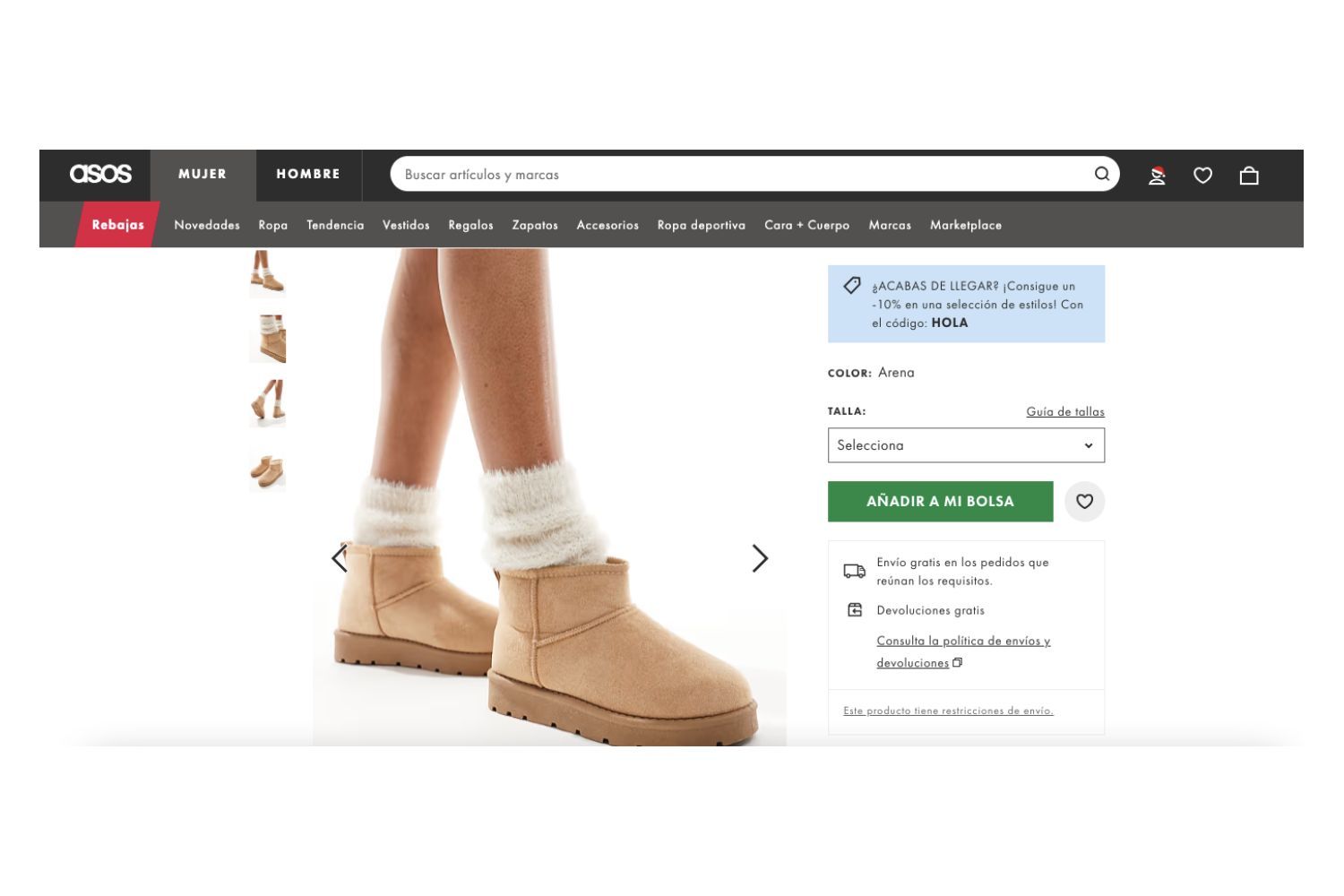 Unas botas que imitan a UGG / ASOS