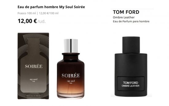 My Soul Soireé (12 €) / Tom Ford Ombre Leather (145 €)