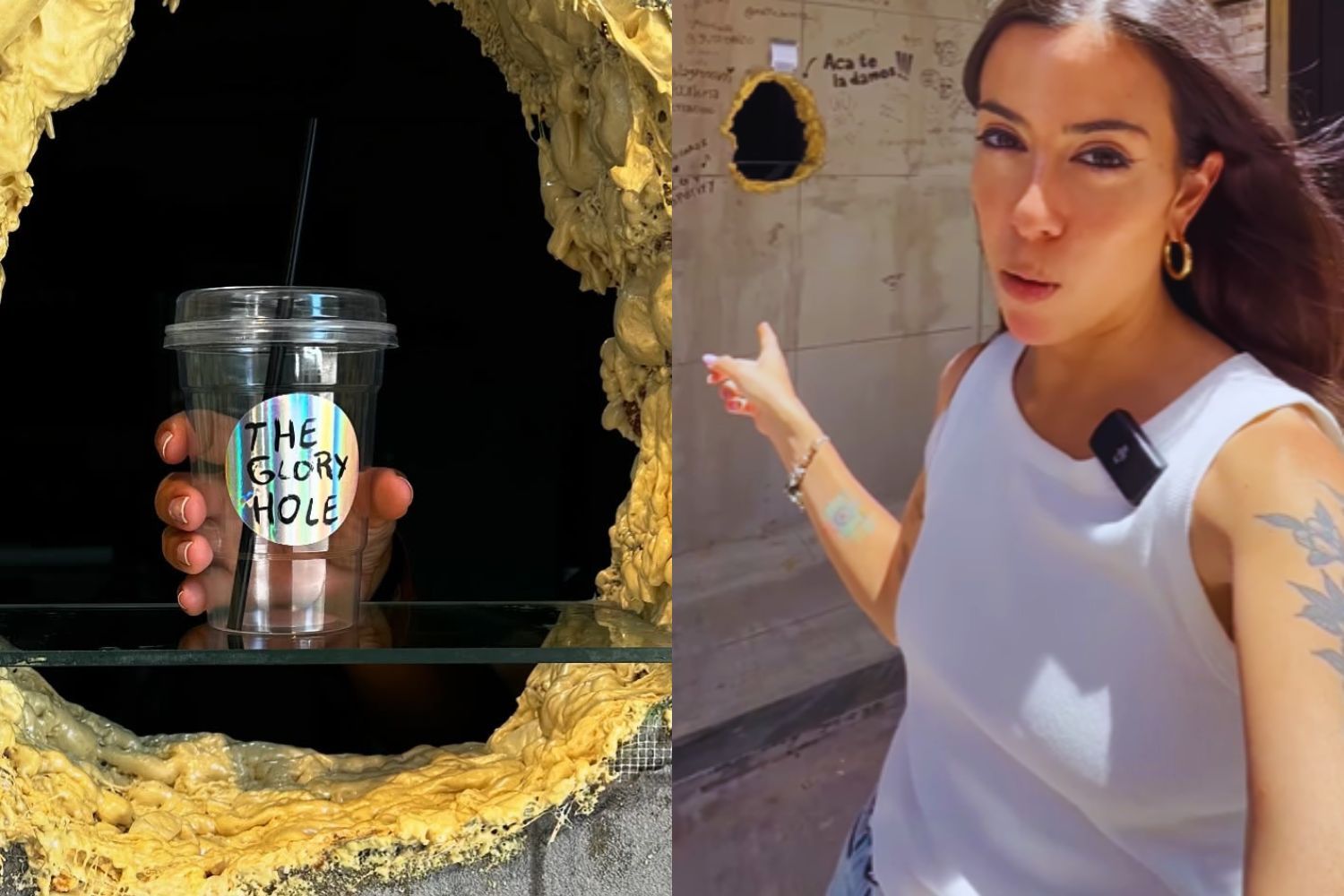 'The Glory Hole' es la cafetería siniestra y polémica del mundo: así lo revela una influencer de viajes/ Montaje CG