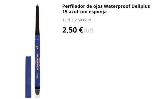  Eyeliner en el nuevo tono 15 azul vibrante/ MERCADONA.ES