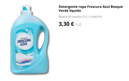 Detergente ropa Frescura Azul Bosque Verde líquido/ MERCADONA.ES 