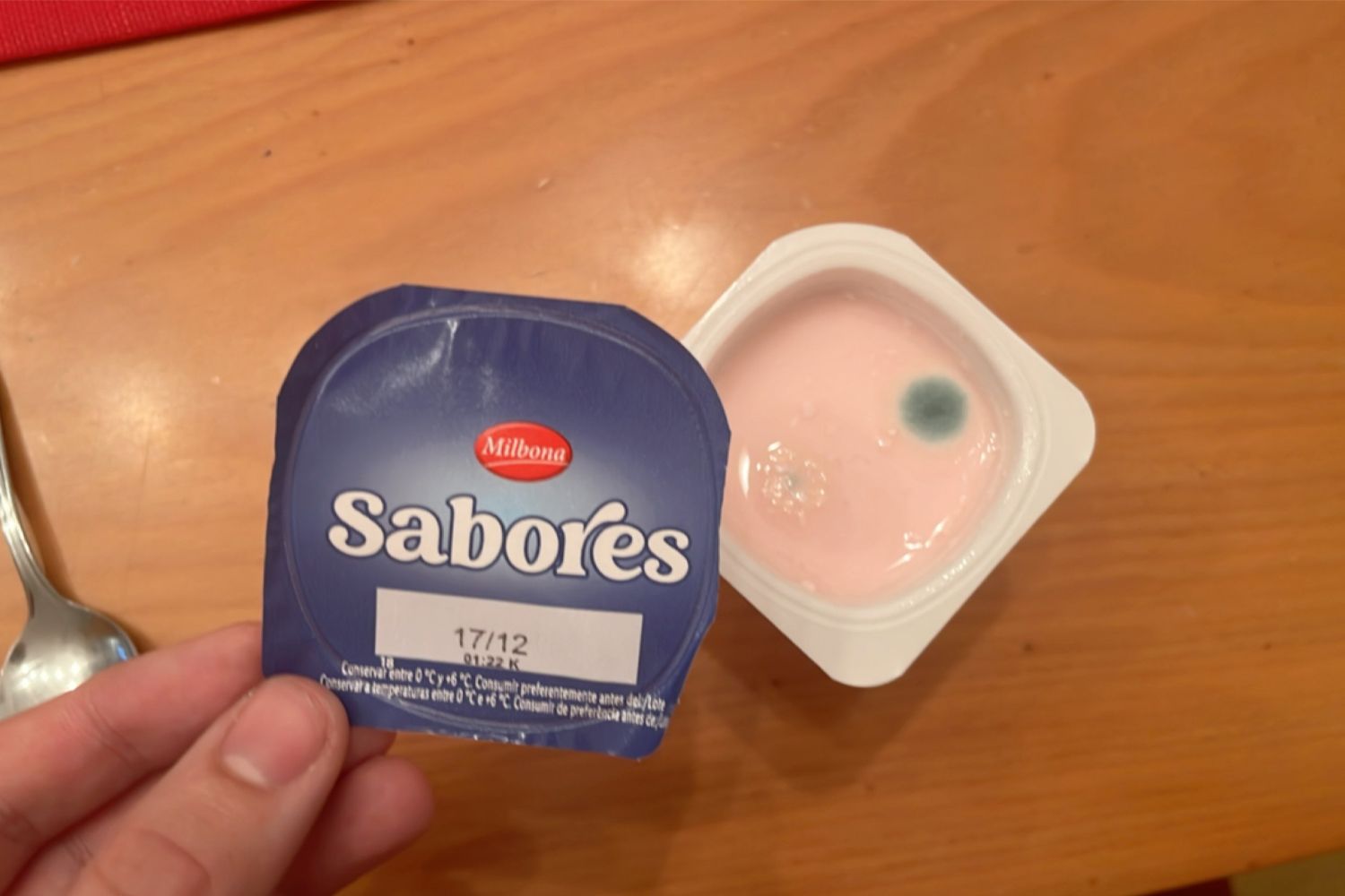 Yogur con moho de Lidl / CEDIDA