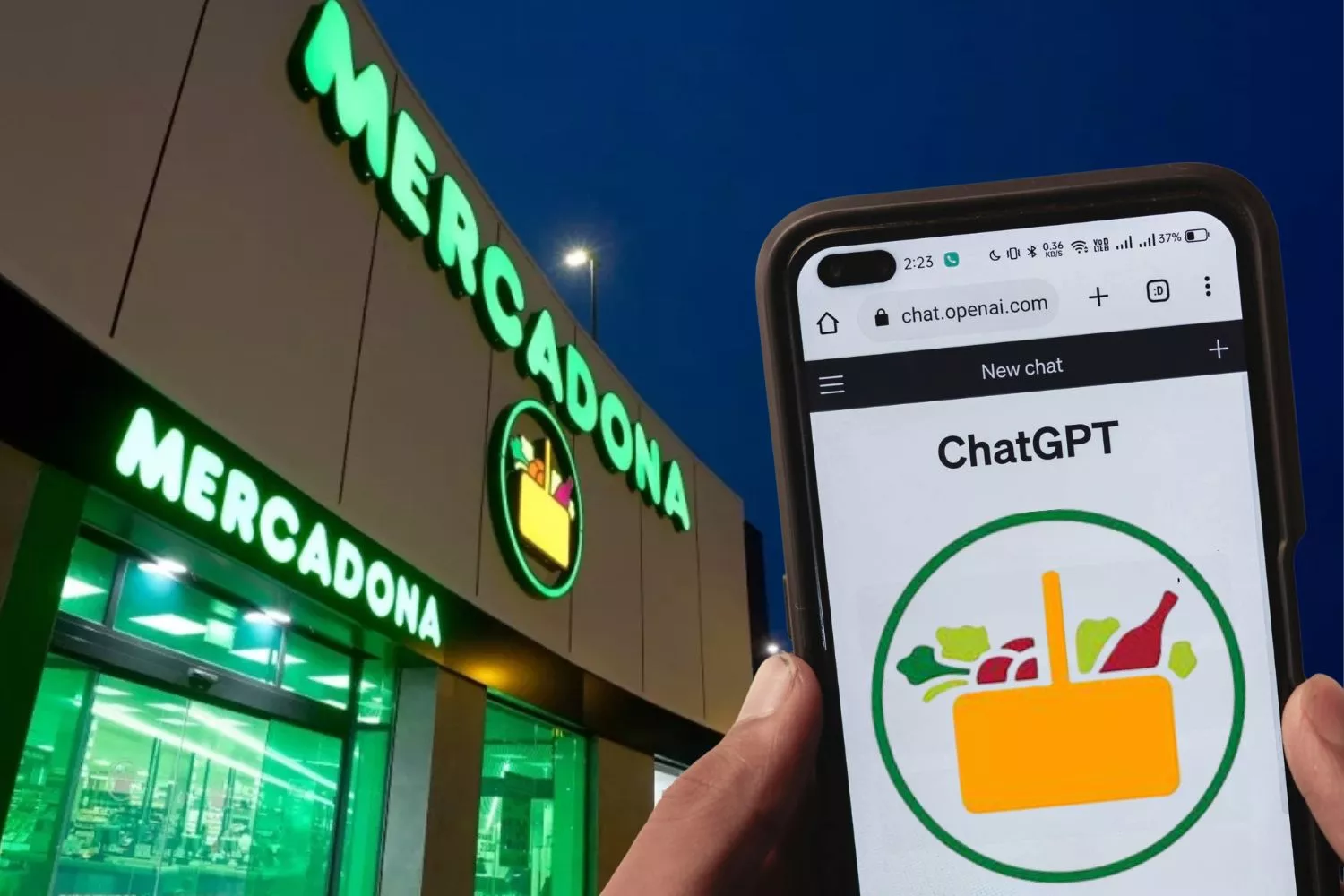  MercadonIA, el asistente inteligente (y gratuito) que revoluciona la forma de comprar/ Montaje CG