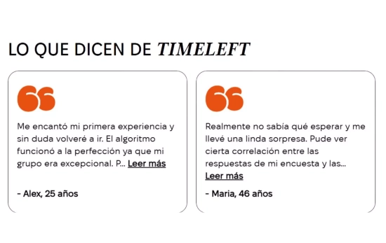 Opiniones de usuarios de 'Timeleft'/ TIMELEFT.COM