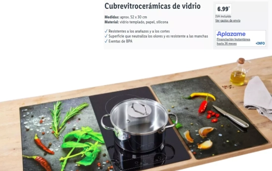 Cubre vitrocerámicas de Lidl/ LIDL.ES