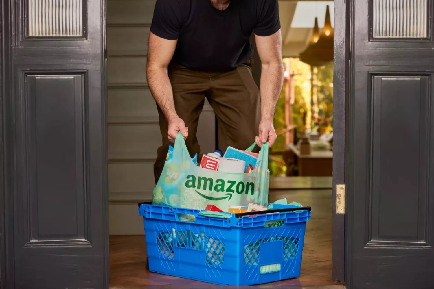 Una de las bolsas biodegradables de Amazon / AMAZON