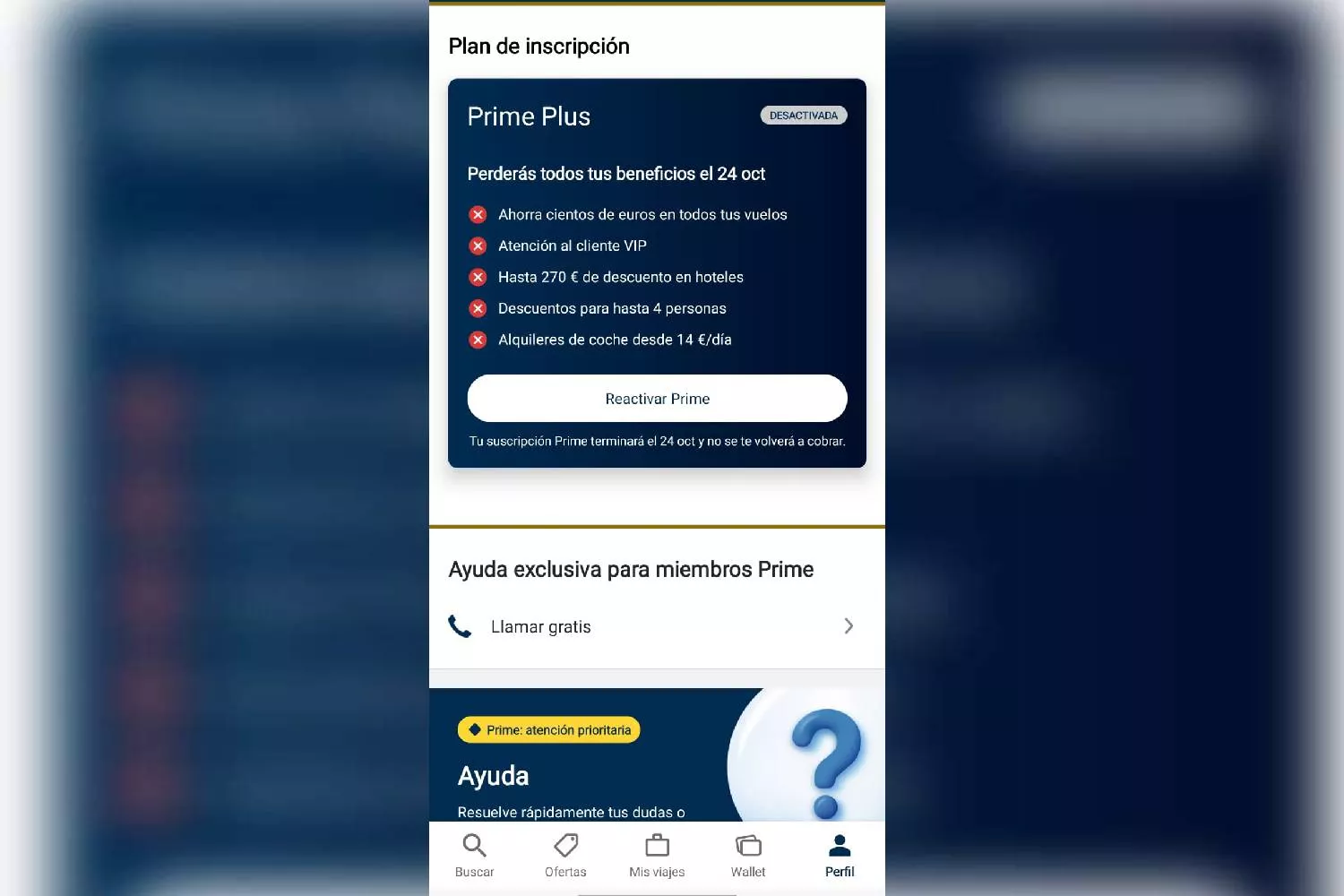 Anulación de la suscripción Prime / CONSUMIDOR GLOBAL Anulación de la suscripción Prime / CONSUMIDOR GLOBAL