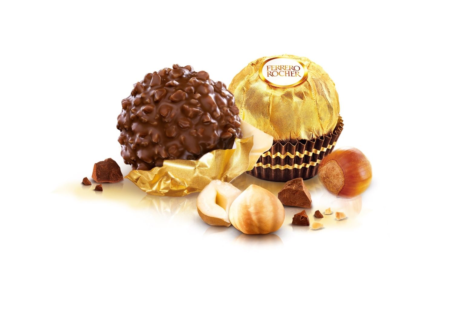 Dos bombones de Ferrero, los denominados Ferrero Rocher / EP 