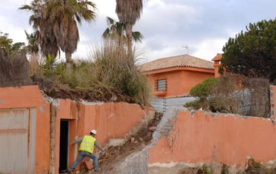 Imagen de la vivienda de Antonio Banderas en Marbella que tuvo que ser derruida/ EP Imagen de la vivienda de Antonio Banderas en Marbella que tuvo que ser derruida/ EP