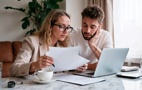 Dos personas revisan sus facturas de la luz / FREEPIK - @denamorado Dos personas revisan sus facturas de la luz / FREEPIK - @denamorado