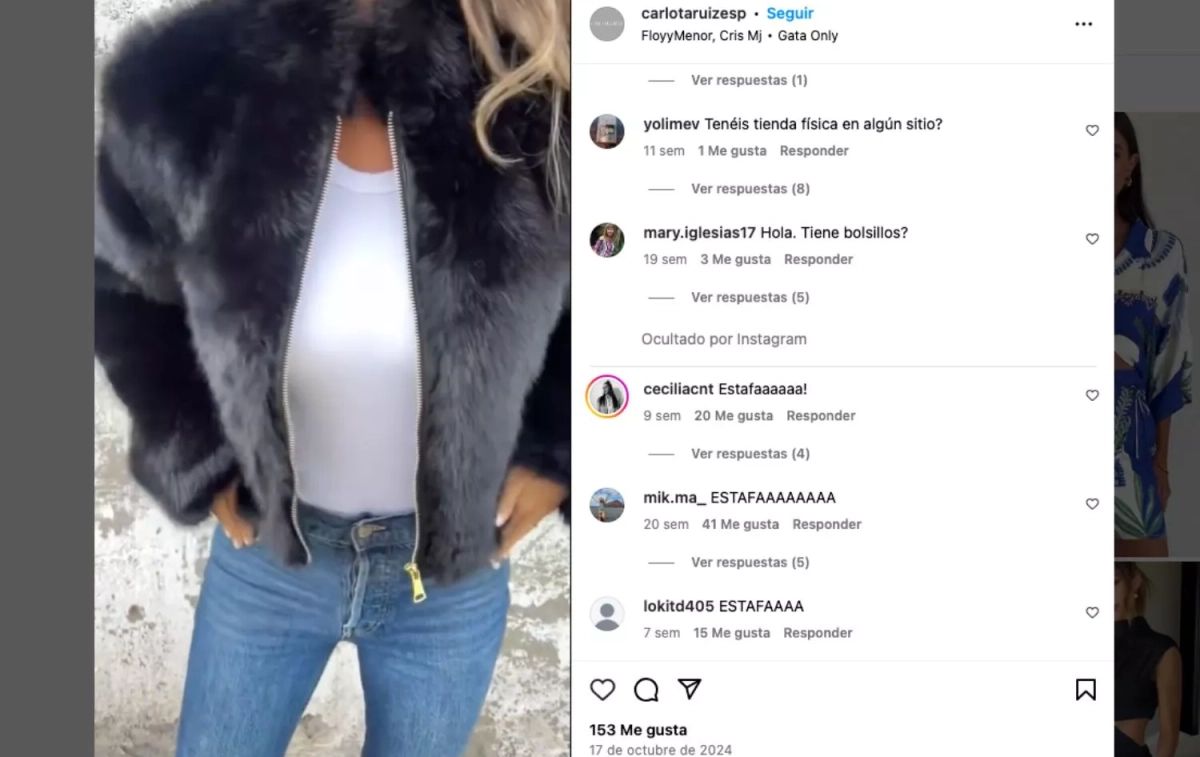 La última foto disponible del instagram (aún abierto) de Carlota Ruíz CAPTURA La última foto disponible del instagram (aún abierto) de Carlota Ruíz CAPTURA