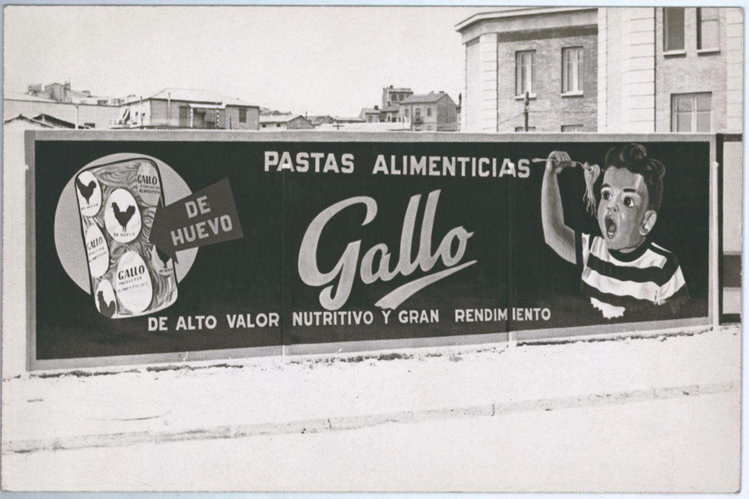 Anuncio de Pastas Gallo de los años 60 / Pastas Gallo