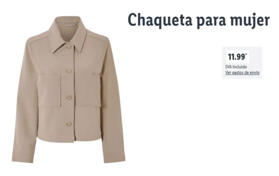 Chaqueta mocca/ LIDL Chaqueta mocca/ LIDL