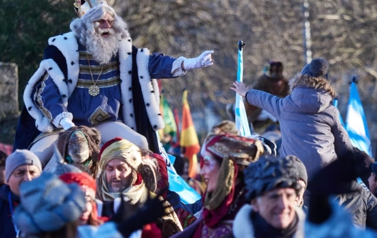 Melchor en al cabalgata de Reyes de Madrid/ EFE Melchor en al cabalgata de Reyes de Madrid/ EFE