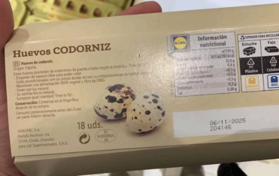 Huevos de codorniz procedentes de una granja de Urgasa en Lleida / ARDE Huevos de codorniz procedentes de una granja de Urgasa en Lleida / ARDE