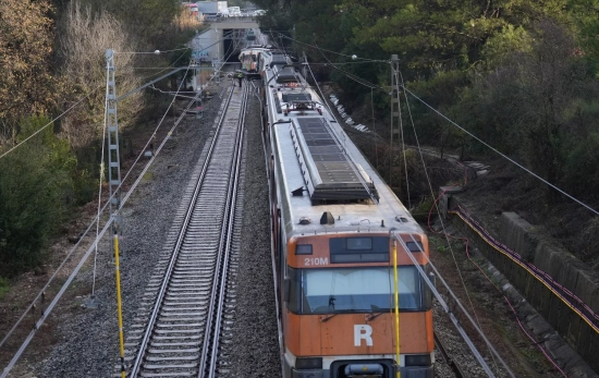 Un tren de Rodalies accidentado / GALA ESPÍN Un tren de Rodalies accidentado / GALA ESPÍN