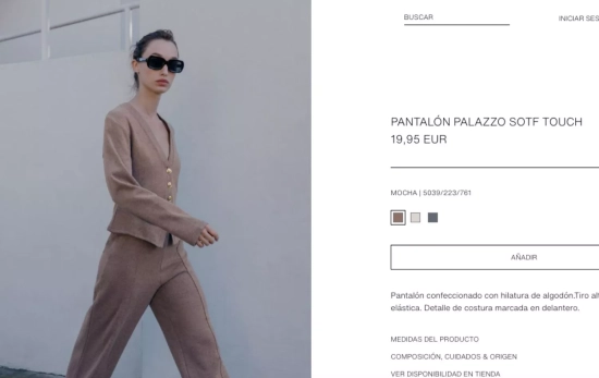 Pantalón 'palazzo soft touch' / ZARA Pantalón 'palazzo soft touch' / ZARA