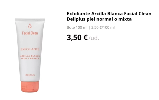 Exfoliante Arcilla Blanca Facial Clean/ MERCADONA Exfoliante Arcilla Blanca Facial Clean/ MERCADONA