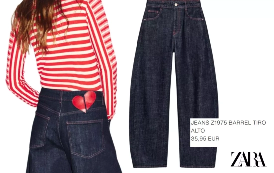 Pantalón barrel colección San Valentín /ZARA Pantalón barrel colección San Valentín /ZARA