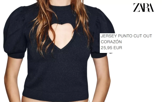 Jersey Cut Out/ ZARA Jersey Cut Out/ ZARA