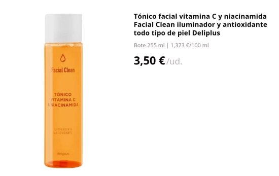 Tónico Vitamina C/MERCADONA Tónico Vitamina C/MERCADONA