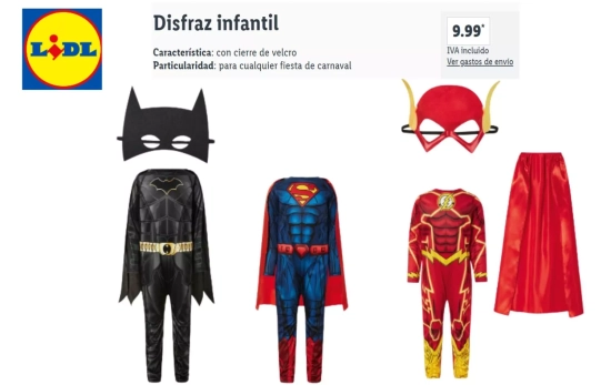 Disfraz superhéroes/ LIDL Disfraz superhéroes/ LIDL