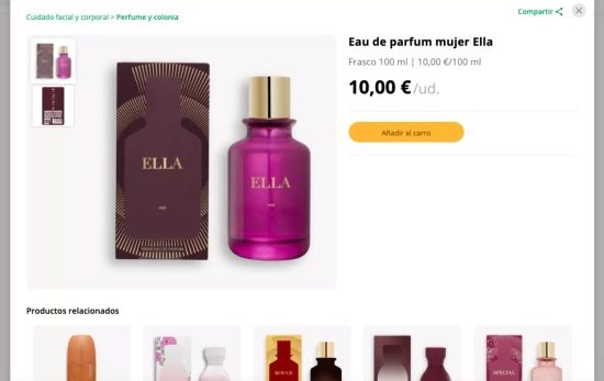 El perfume Ella de Mercadona CAPTURA El perfume Ella de Mercadona CAPTURA