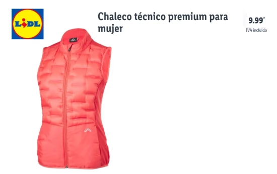Chaleco técnico premium / LIDL Chaleco técnico premium / LIDL
