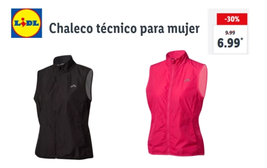 Chaleco técnico para mujer/ LIDL Chaleco técnico para mujer/ LIDL