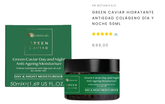 Green Caviar Hidratante Antiedad Colágeno Día y Noche/ Dr.Botanicals Green Caviar Hidratante Antiedad Colágeno Día y Noche/ Dr.Botanicals