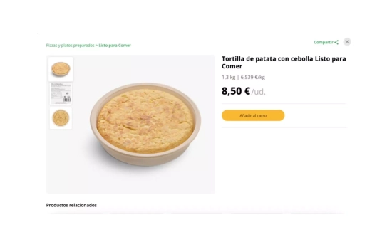 La mejor tortilla de patatas de supermercados es la de Mercadona, según la OCU CAPTURA La mejor tortilla de patatas de supermercados es la de Mercadona, según la OCU CAPTURA