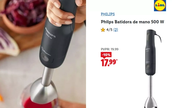 Batidora Phillips de venta en Lidl/ LIDL Batidora Phillips de venta en Lidl/ LIDL