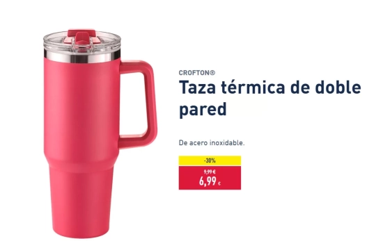 Taza térmica de doble pared/ ALDI Taza térmica de doble pared/ ALDI