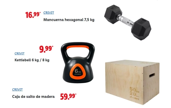 Artículos de entrenamiento Crivit/ LIDL Artículos de entrenamiento Crivit/ LIDL
