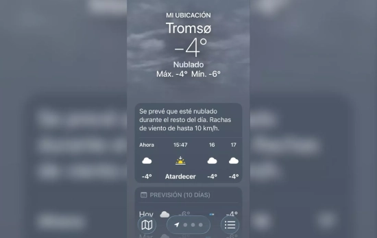 Tiempo en Noruega el día del aterrizaje X Tiempo en Noruega el día del aterrizaje X