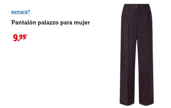 Pantalón palazzo /LIDL Pantalón palazzo /LIDL