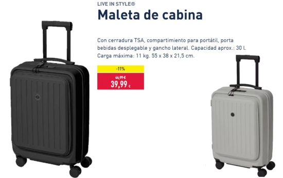 Maleta de cabina/ ALDI Maleta de cabina/ ALDI