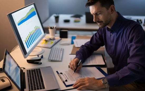 Una persona con problemas en el ordenador/ CANVA Una persona con problemas en el ordenador/ CANVA