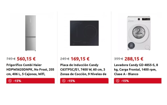 Electrodomésticos -15%/CARREFOUR Electrodomésticos -15%/CARREFOUR