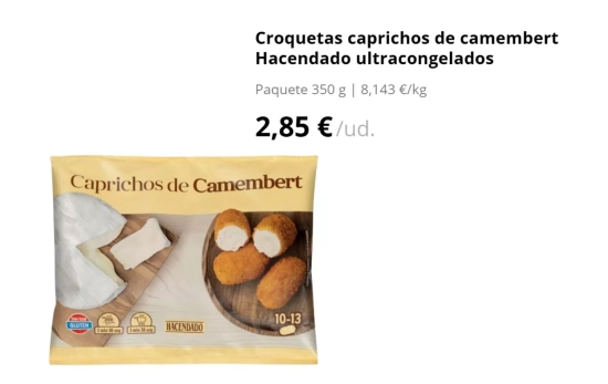 Caprichos de camembert/ MERCADONA Caprichos de camembert/ MERCADONA