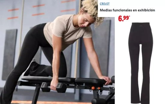 Medias funcionales en exhibición/ LIDL Medias funcionales en exhibición/ LIDL