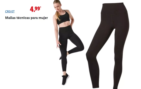 Mallas técnicas para mujer/ LIDL Mallas técnicas para mujer/ LIDL
