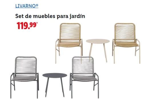 Set de mesa y sillas/ LIDL Set de mesa y sillas/ LIDL