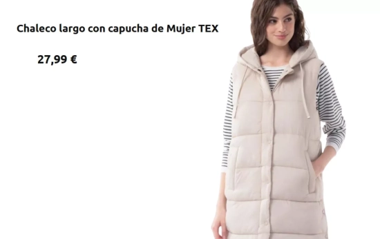 Chaleco mujer/ CARREFOUR Chaleco mujer/ CARREFOUR