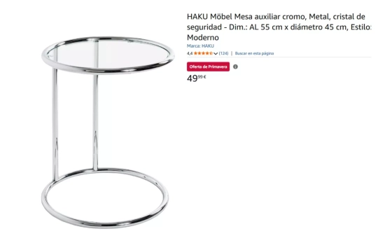 Mesa auxiliar metal/ AMAZON Mesa auxiliar metal/ AMAZON