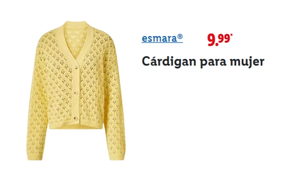 Cárdigan color mantequilla/ LIDL Cárdigan color mantequilla/ LIDL