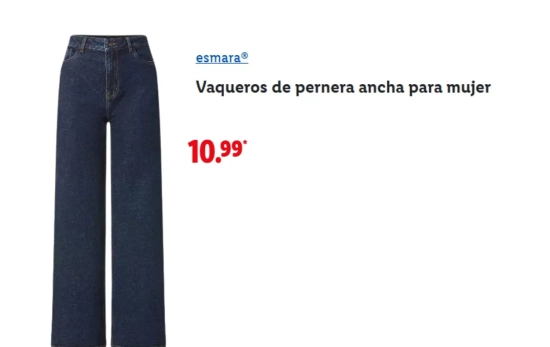 Vaquero wide leg oscuro/ LIDL Vaquero wide leg oscuro/ LIDL