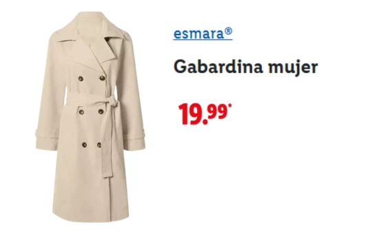 Gabardina larga/ LIDL Gabardina larga/ LIDL